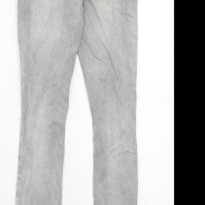 Only Womens Grey Cotton Skinny Jeans Size 25 in L32 in Regular Zip