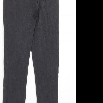 Topshop Womens Grey Cotton Skinny Jeans Size 26 in L30 in Regular Zip