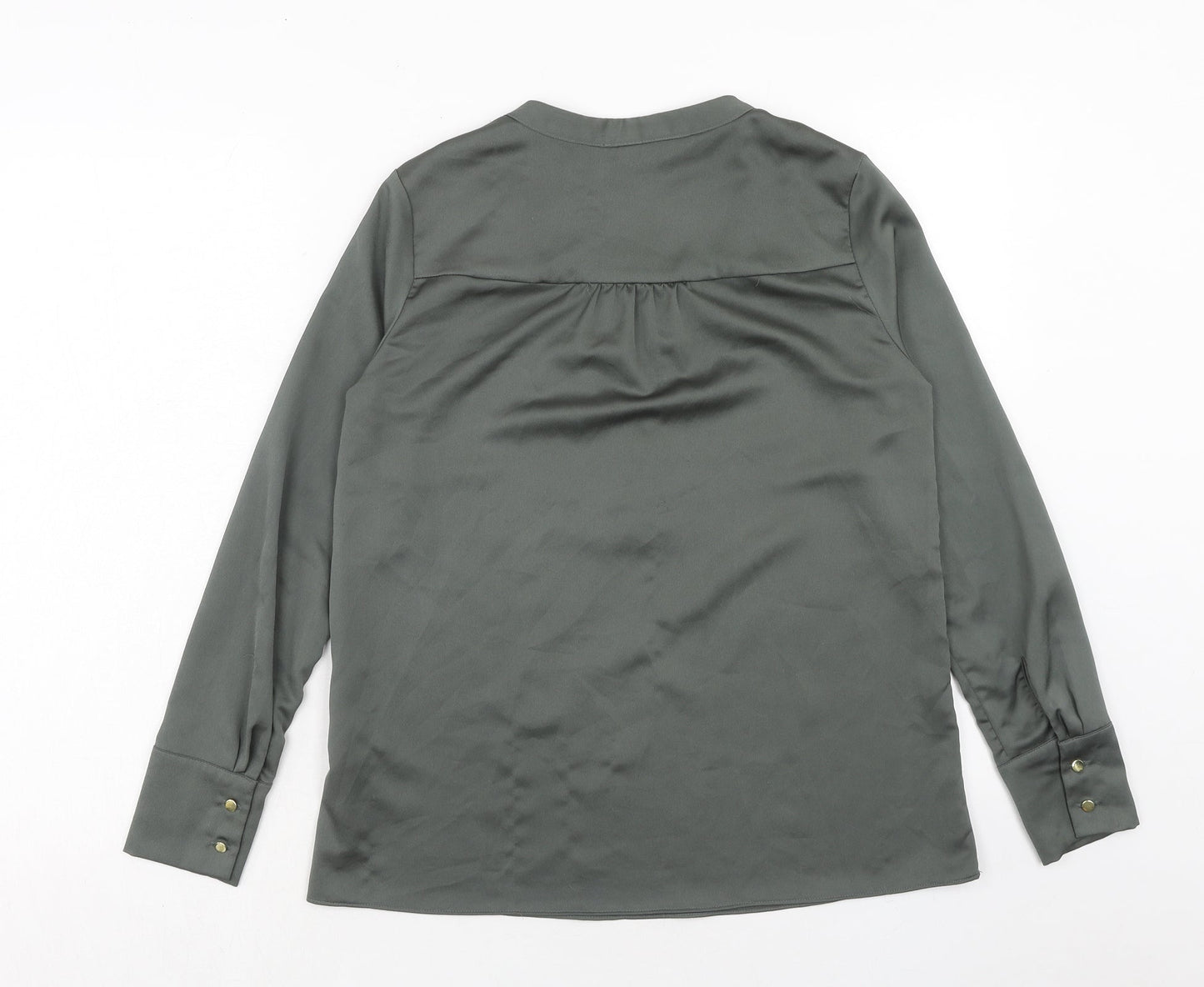 Womens UK Size S H&M Green Basic Blouse