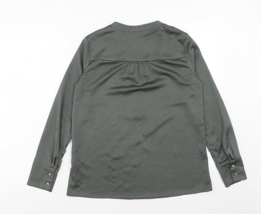 Womens UK Size S H&M Green Basic Blouse