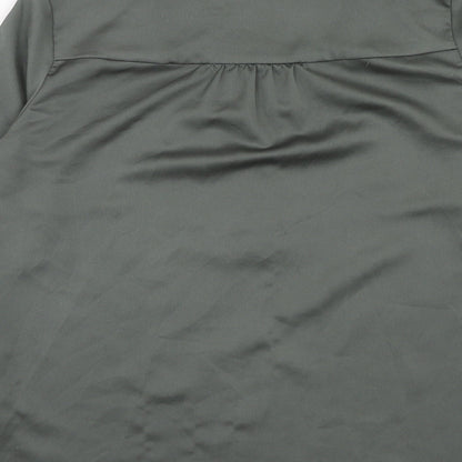 Womens UK Size S H&M Green Basic Blouse