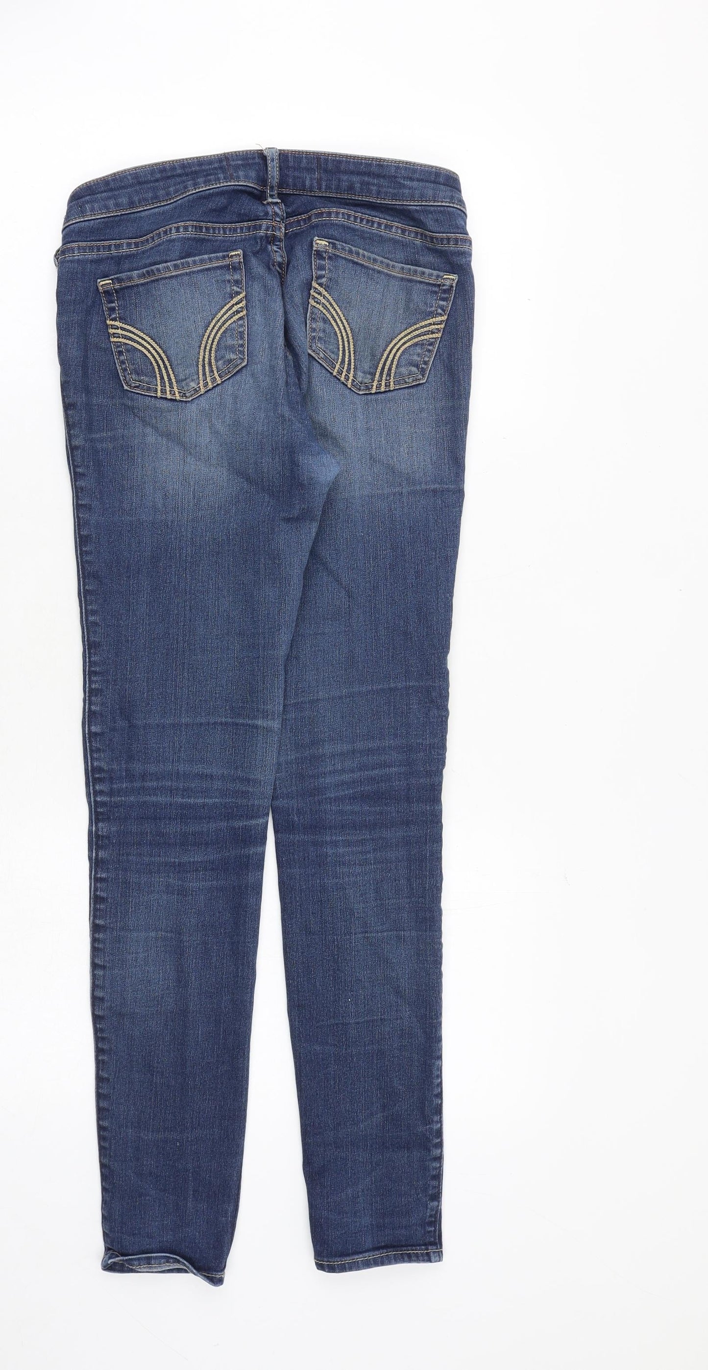 Hollister Womens Blue Cotton Skinny Jeans Size 26 in L29 in Regular Zip