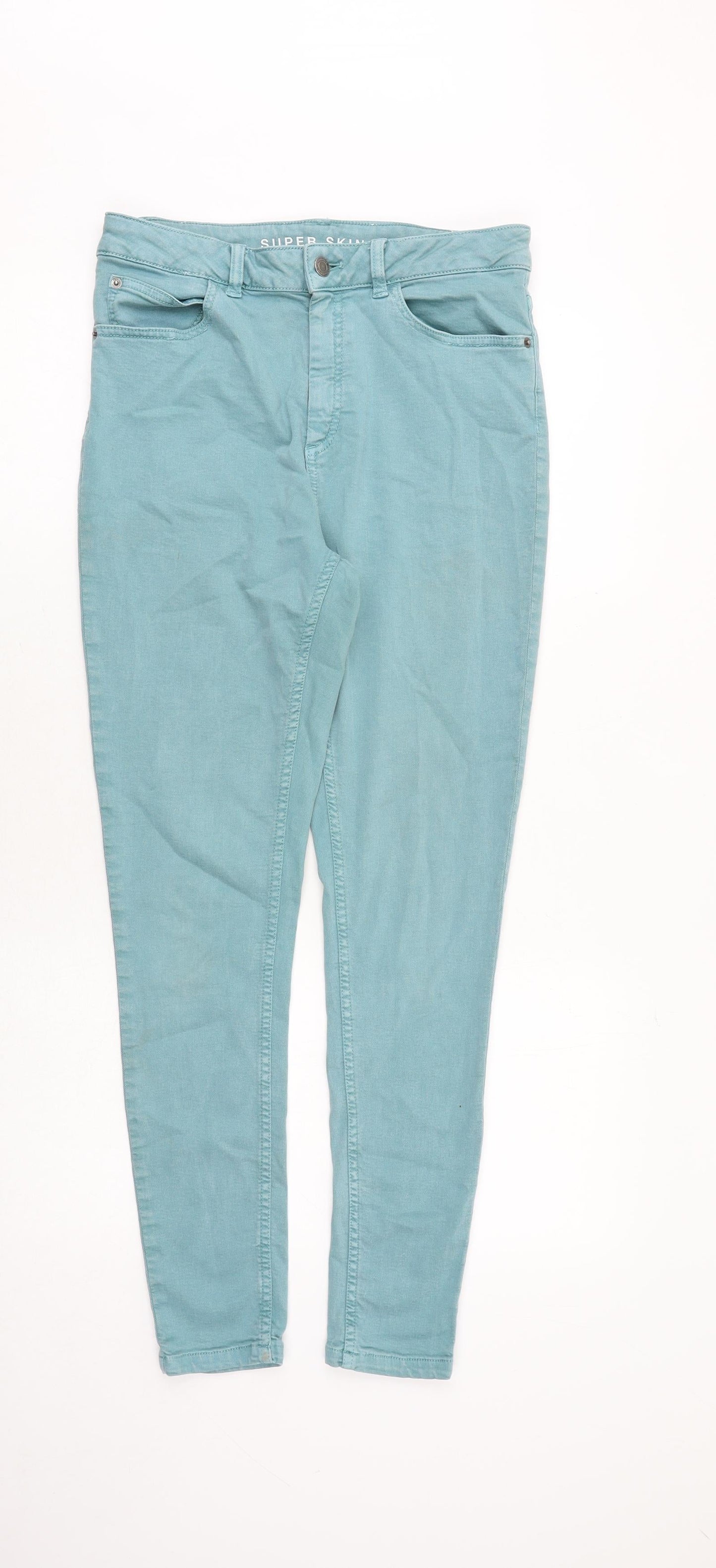 Womens UK Size 12 Marks and Spencer Slim Fit Skinny Blue Jeans