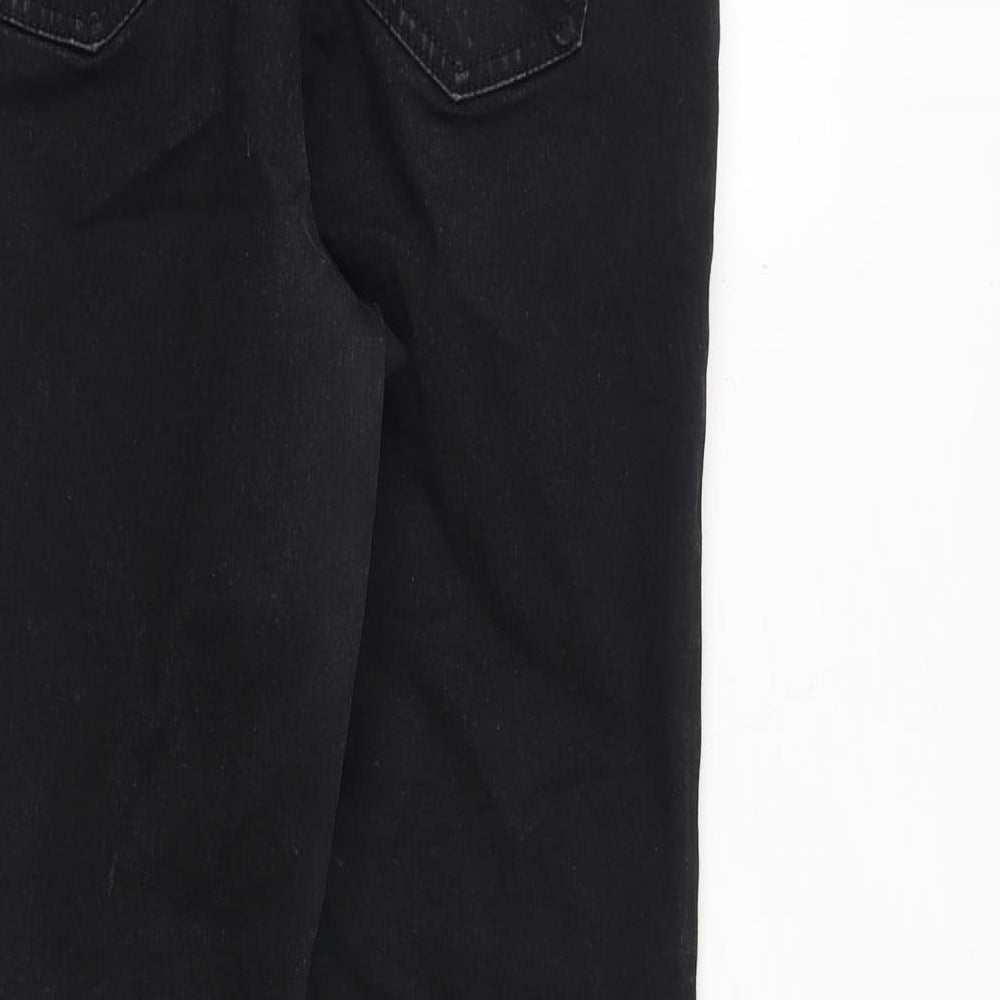 Per Una Womens Black Cotton Skinny Jeans Size 10 Slim Zip