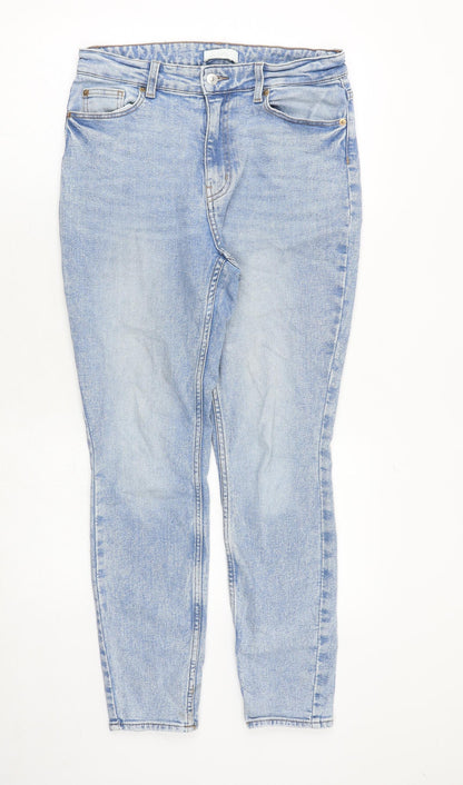 Womens UK Size 30 in H&M Regular Fit Skinny Blue Jeans