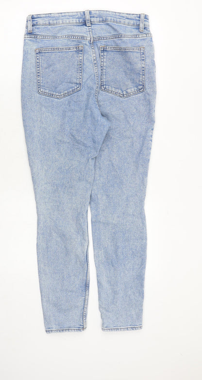 Womens UK Size 30 in H&M Regular Fit Skinny Blue Jeans