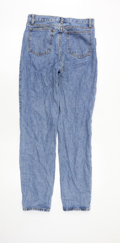 J. Galt Womens Blue Cotton Mom Jeans Size M Regular Zip
