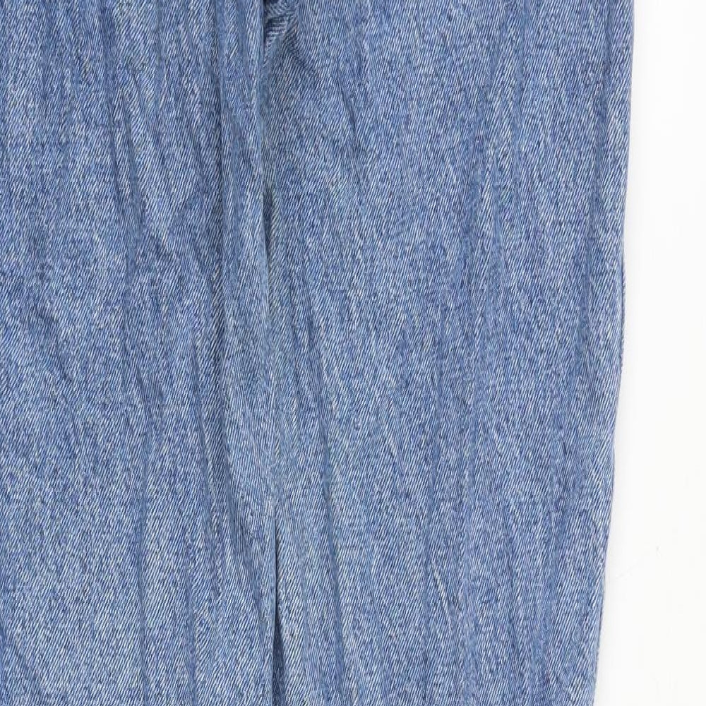 J. Galt Womens Blue Cotton Mom Jeans Size M Regular Zip
