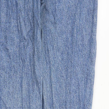 J. Galt Womens Blue Cotton Mom Jeans Size M Regular Zip