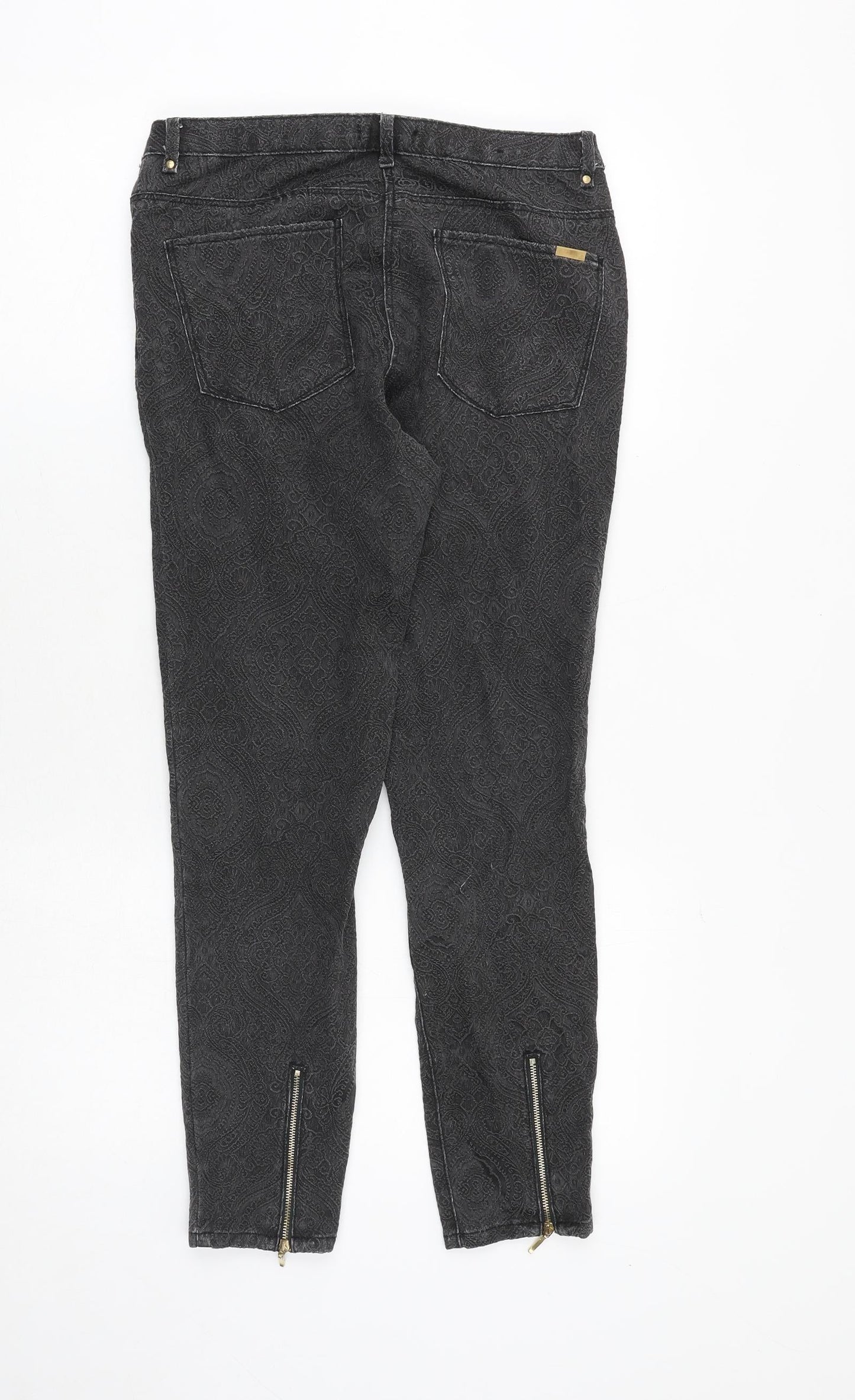 Womens UK Size 10 H&M Regular Fit Skinny Grey Jeans