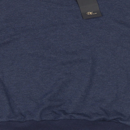 DF Womens Blue 100% Cotton Pullover Sweatshirt Size S Pullover - Cold Shoulder
