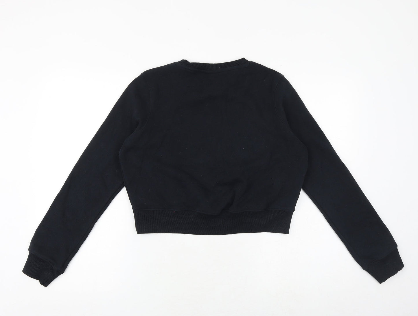 ellesse Womens Black Cotton Pullover Sweatshirt Size 10 Pullover