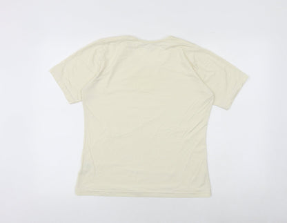 Womens UK Size 14 TCM Ivory Basic T-Shirt