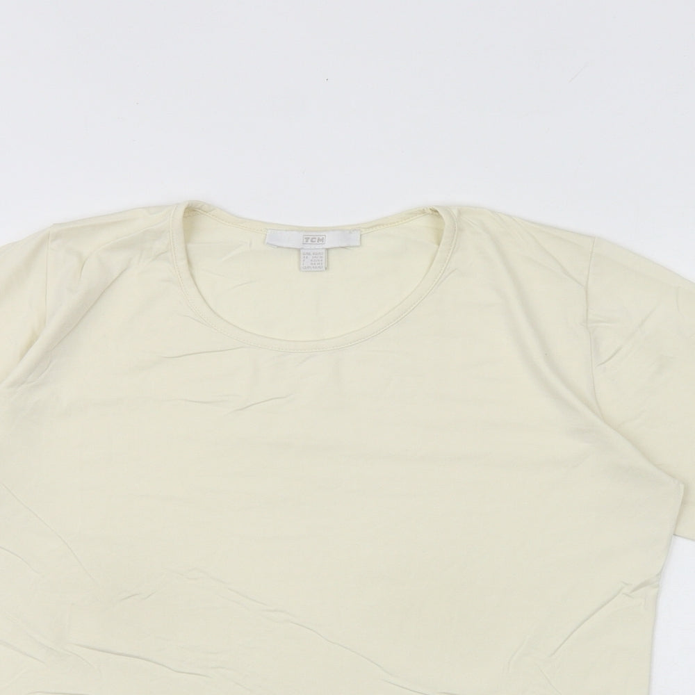 Womens UK Size 14 TCM Ivory Basic T-Shirt