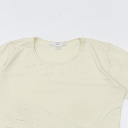 Womens UK Size 14 TCM Ivory Basic T-Shirt
