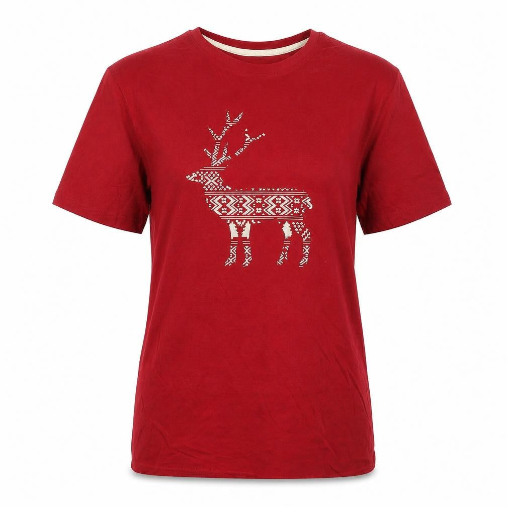 Womens UK Size S Marks and Spencer Red Basic T-Shirt