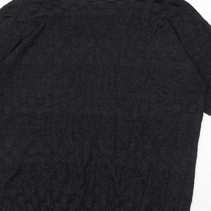 Klass Womens Black Polyamide Basic T-Shirt Size L Round Neck
