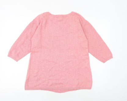 Womens UK Size S Monsoon Pink Pullover Jumper