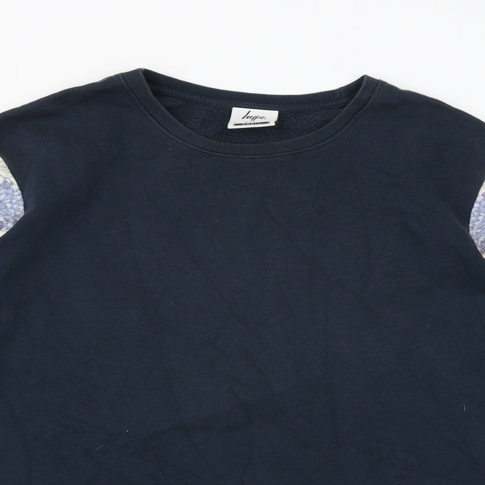 Mens UK Size S Hype Blue Pullover Sweatshirt