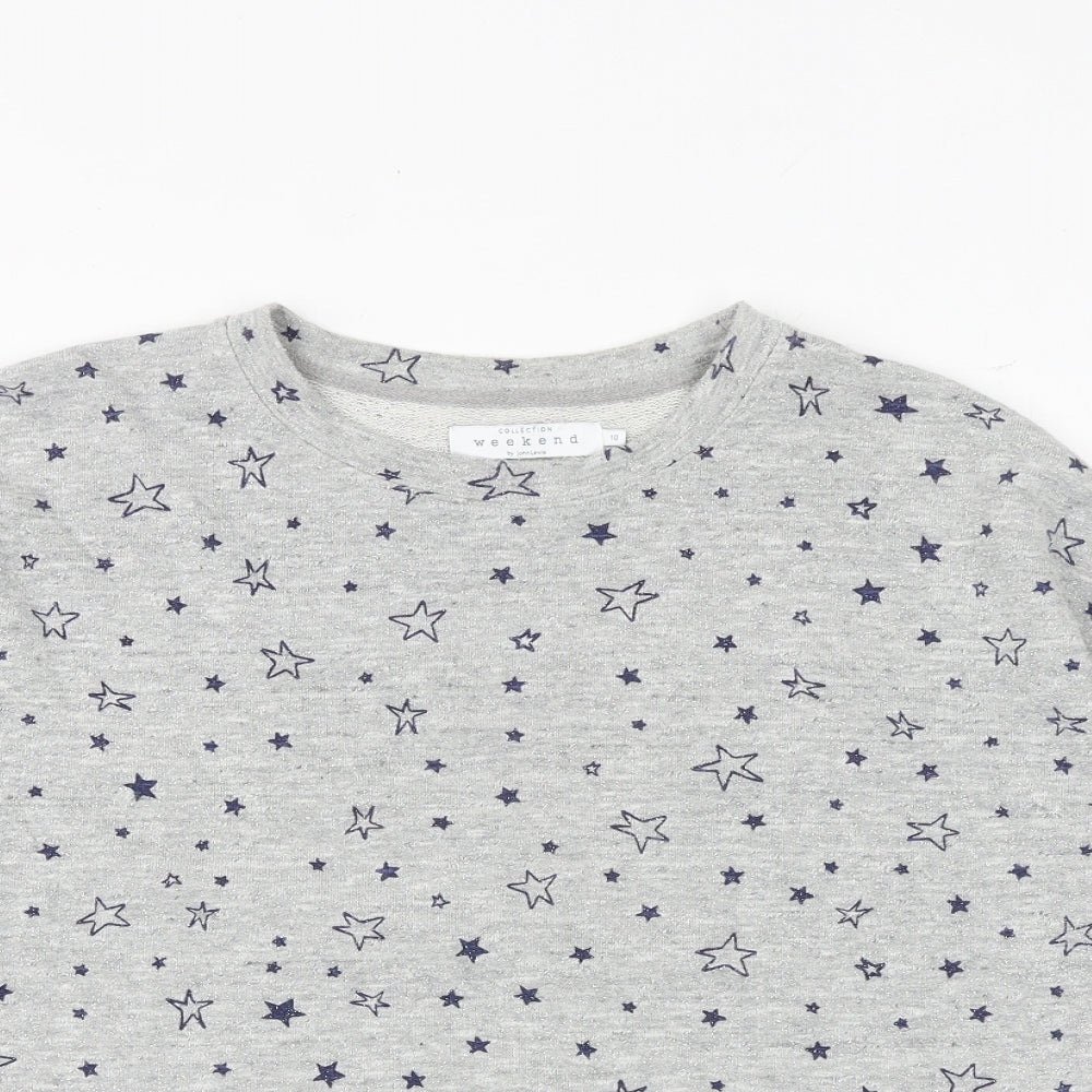Womens UK Size 10 John Lewis Grey Pullover Sweatshirt