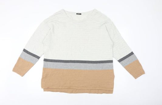 Womens UK Size 20 Roman Multicoloured Pullover Jumper