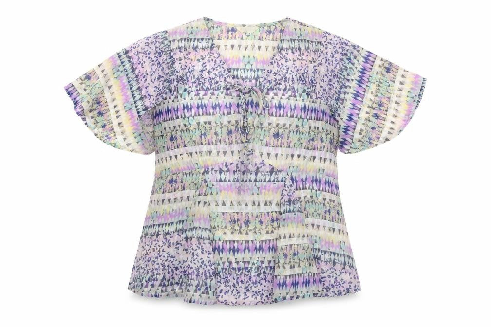 Womens UK Size 10 Marks and Spencer Multicoloured Basic Blouse