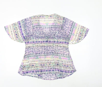 Womens UK Size 10 Marks and Spencer Multicoloured Basic Blouse