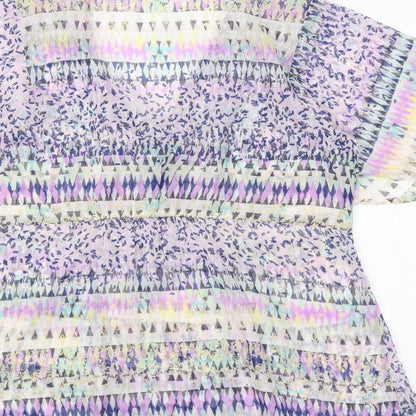 Womens UK Size 10 Marks and Spencer Multicoloured Basic Blouse