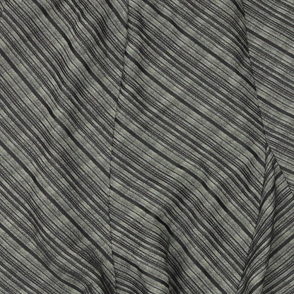 Marks and Spencer Womens Black Striped Polyester Swing Skirt Size 14