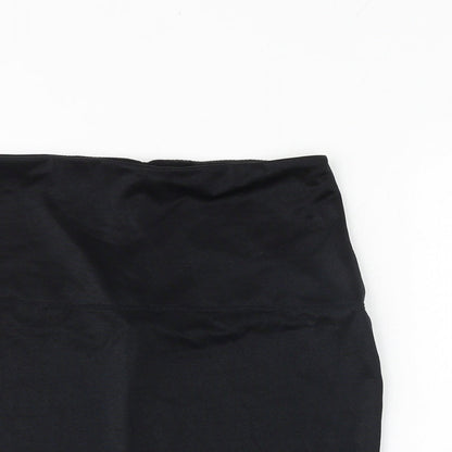 M&Co Womens Black Nylon Pettiskirt Skirt Size 16