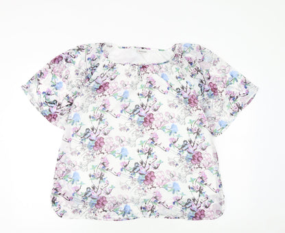 Womens UK Size 12 Damart White Basic Blouse