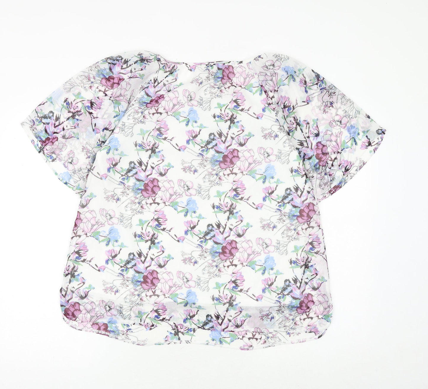 Womens UK Size 12 Damart White Basic Blouse