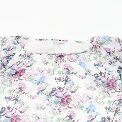 Womens UK Size 12 Damart White Basic Blouse