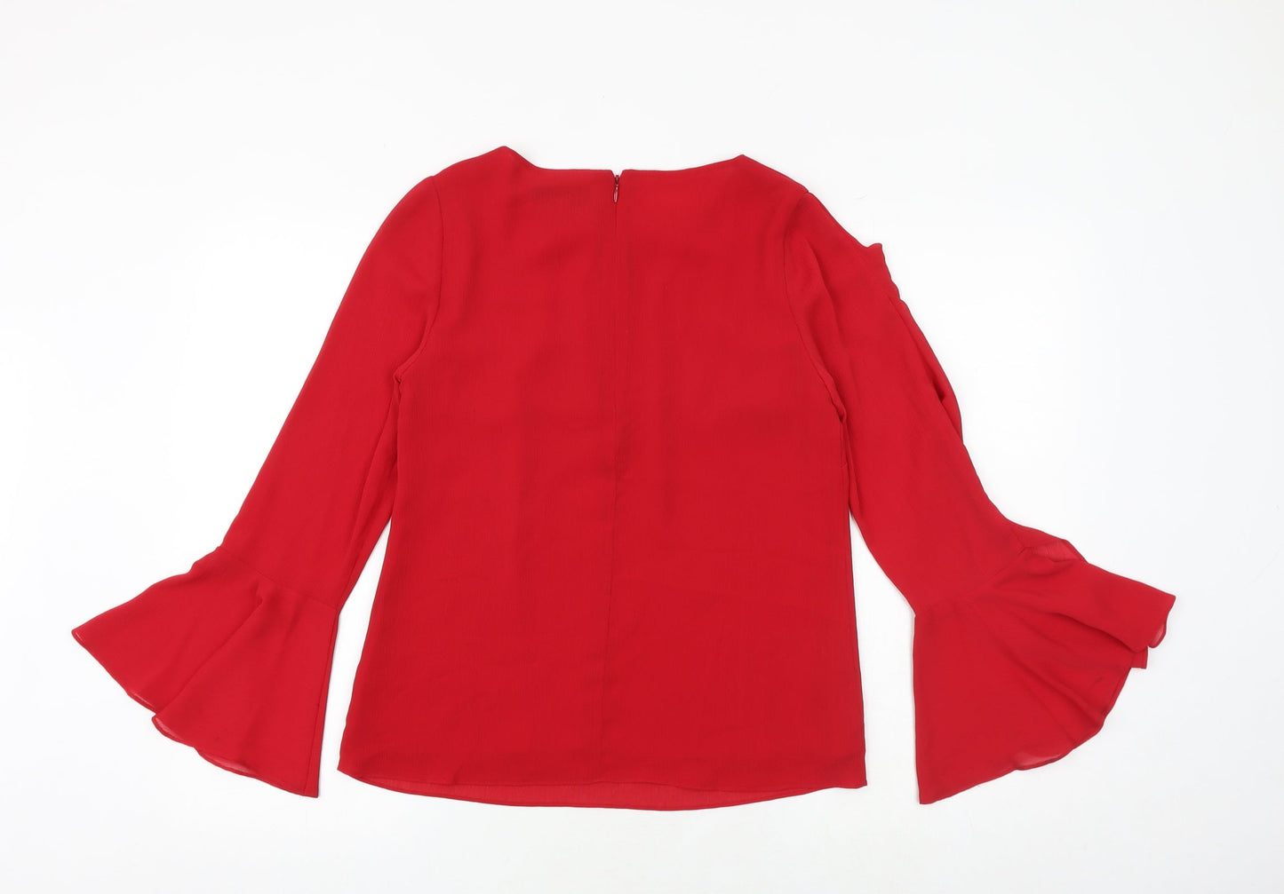 Womens UK Size 8 Coast Red Basic Blouse
