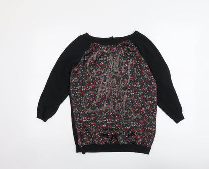 Womens UK Size S RESERVED Black Basic Blouse