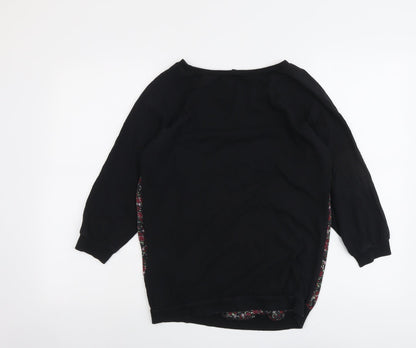 Womens UK Size S RESERVED Black Basic Blouse