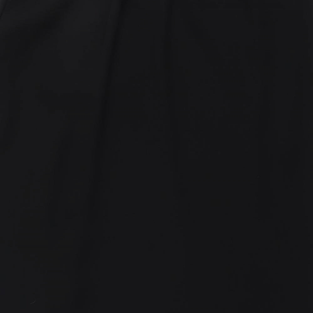 Frank Usher Womens Black Polyester A-Line Skirt Size 10