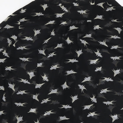 Womens UK Size 12 Mint Velvet Black Basic Button-Up