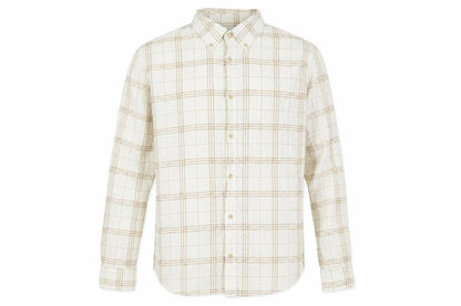 Mens UK Size 16.5 Selected Homme Ivory  Button-Up Long Sleeve Casual Shirt