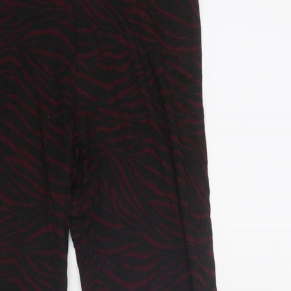 Marks and Spencer Womens Red Viscose Jogger Leggings Size 8 - Leggins