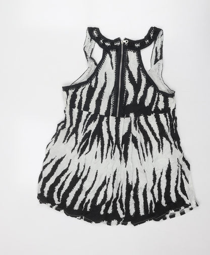 Womens UK Size 10 Miss Posh Black Basic Tank