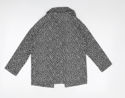 NEXT Girls Black Polka Dot Kimono Jacket Size 8 Years