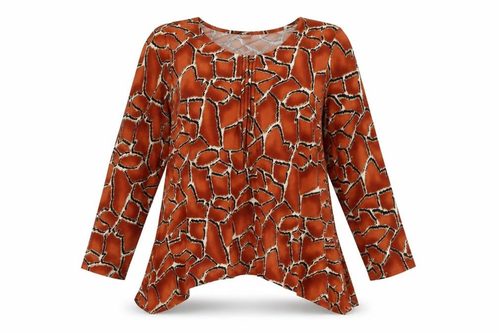 Womens UK Size M Klass Brown Basic Blouse