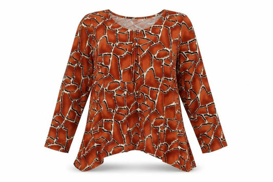 Womens UK Size M Klass Brown Basic Blouse