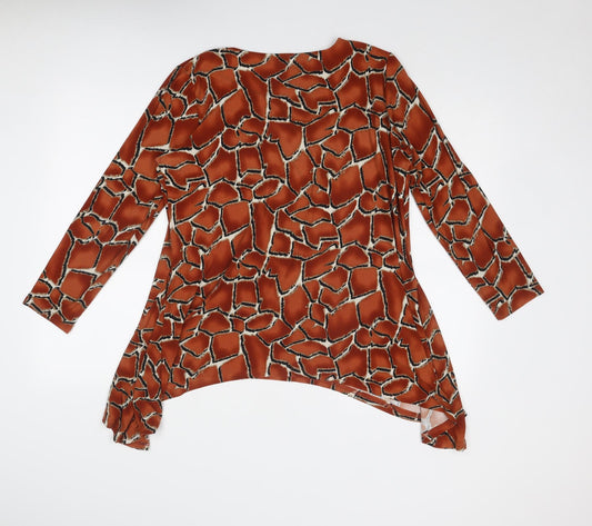 Womens UK Size M Klass Brown Basic Blouse