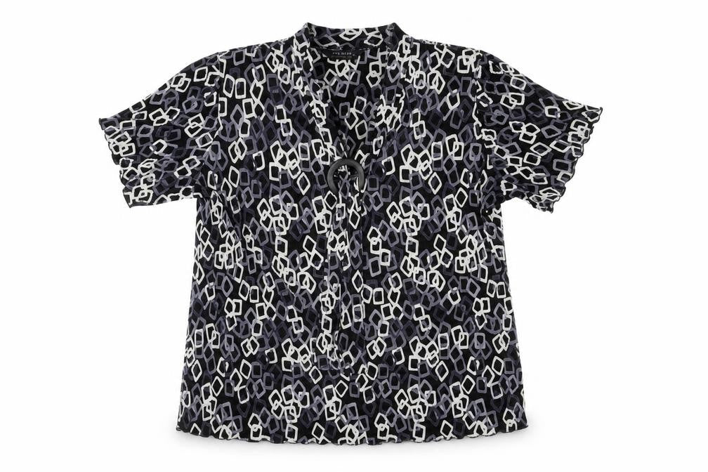 Womens UK Size XL Forever Black Basic Blouse