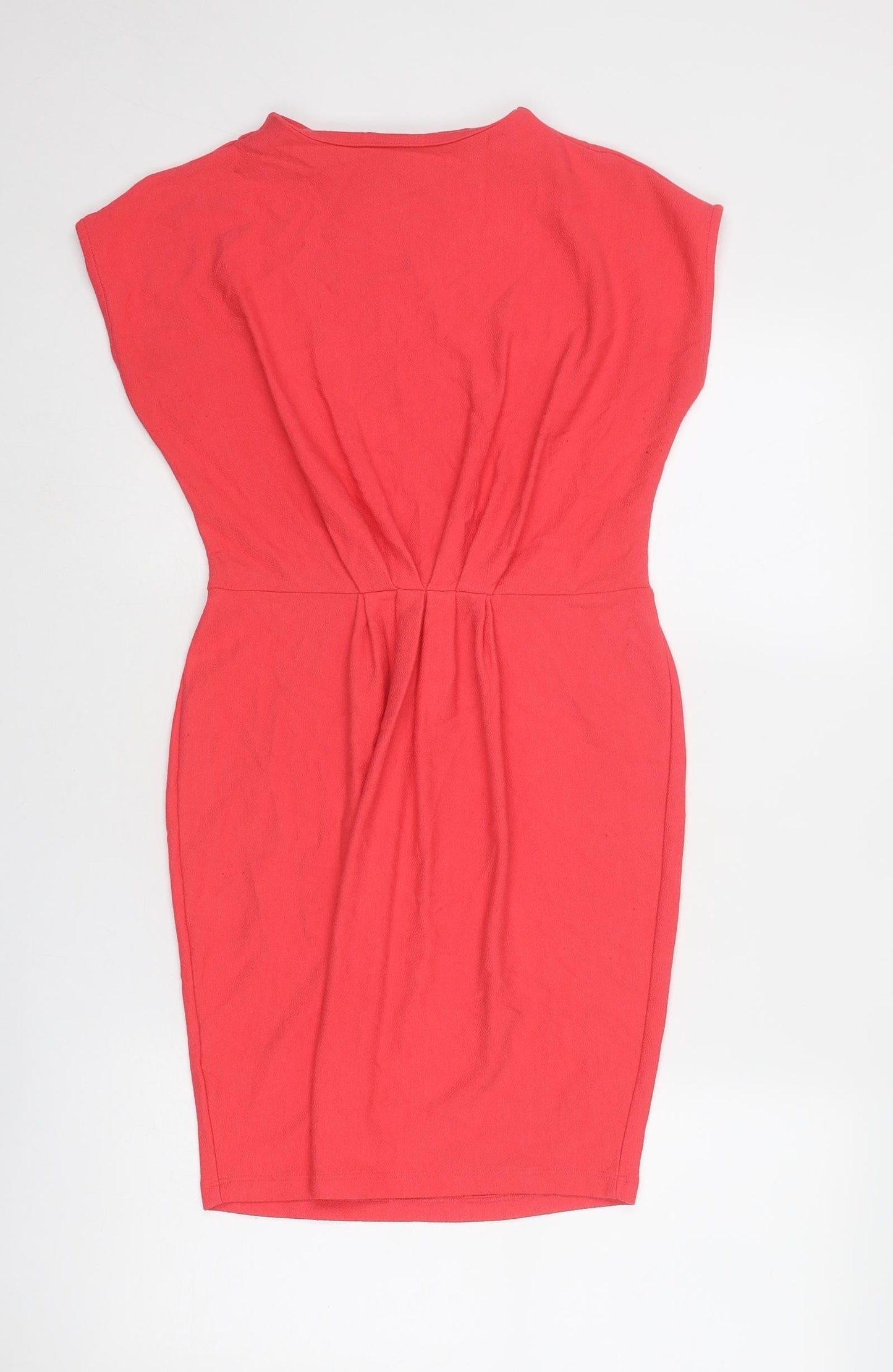 NEXT Womens Pink Viscose A-Line Size 10 Round Neck Pullover