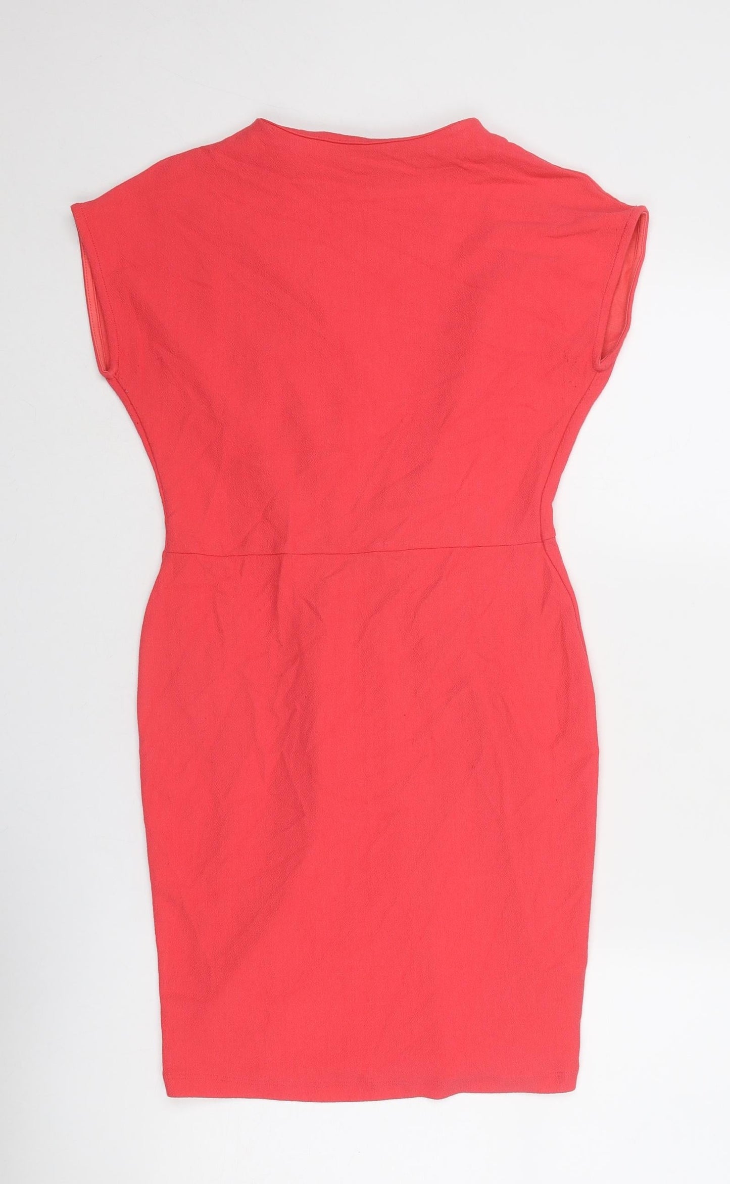 NEXT Womens Pink Viscose A-Line Size 10 Round Neck Pullover