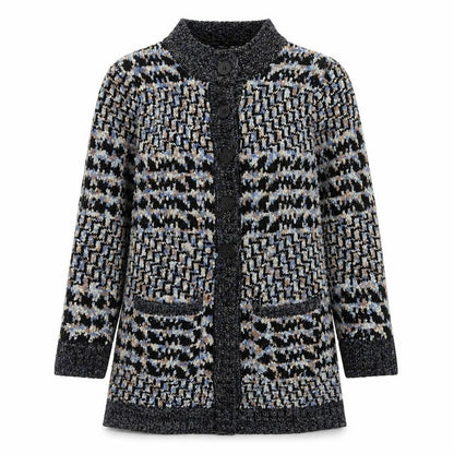 Womens UK Size M Anonymous Blue Cardigan Jumper