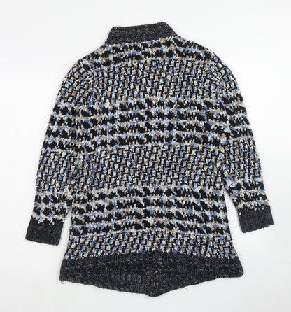 Womens UK Size M Anonymous Blue Cardigan Jumper